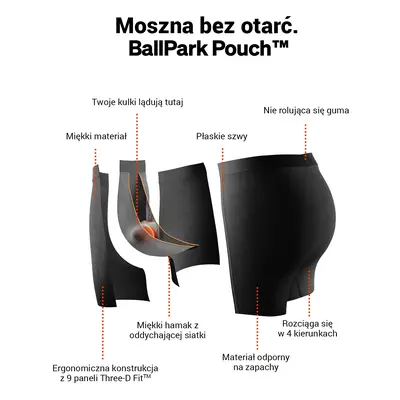 Bokserki męskie szybkoschnące SAXX VIBE Boxer Brief grzyby - zielone