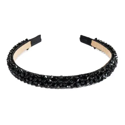 OPASKA DO WŁOSÓW wąska koraliki SZTYWNA elegancka błyszcząca