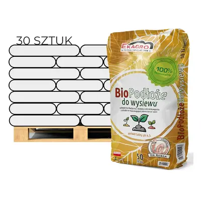 Bio ziemia do wysiewu - Paleta 30x50 l Ekagro