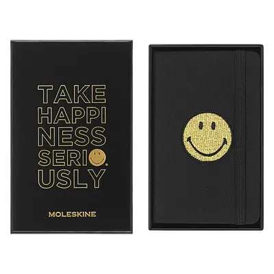 NOTATNIK MOLESKINE XS (6,5X10,5CM), SMILEY, GŁADKI, TWARDA OPRAWA, 160 STRON, PUDEŁKO