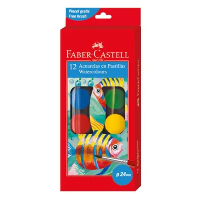 ZESTAW SZKOLNY FARBY SZKOLNE + KUBEK + BLOK + NOŻYCZKI FABER-CASTELL