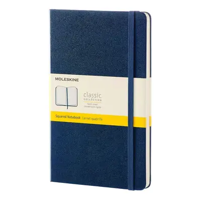 NOTES MOLESKINE CLASSIC L (13X21CM) W KRATKĘ, TWARDA OPRAWA, SAPPHIRE BLUE, 240 STRON, NIEBIESKI