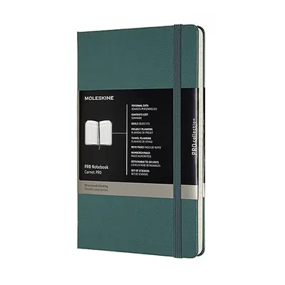 NOTES MOLESKINE PROFESSIONAL L (13X21 CM), TWARDA OPRAWA, FOREST GREEN, 240 STRON, ZIELONY