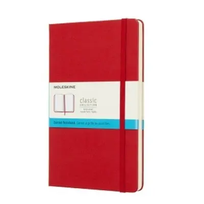 NOTES MOLESKINE CLASSIC L (13X21 CM) W KROPKI, TWARDA OPRAWA, SCARLET RED, 240 STRON, CZERWONY