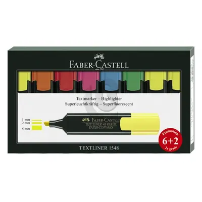 ZAKREŚLACZ 48 8 SZT. (PROMOCJA 2 SZT. GRATIS) FABER-CASTELL