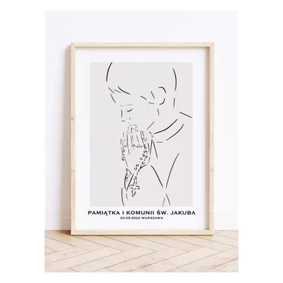 Elegancki prezent na Komunię Świętą dla chłopca 10x15cm