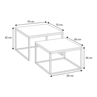 Stolik kawowy 2w1 LOFT