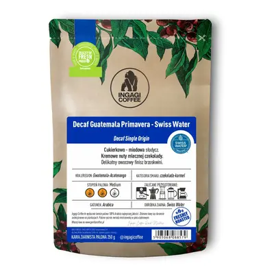 Kawa bezkofeinowa ziarnista Guatemala 1000g