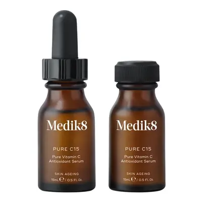 Medik8 - Pure C15 - Serum przeciwstarzeniowe na dzień z czystą witaminą C, 2x15 ml