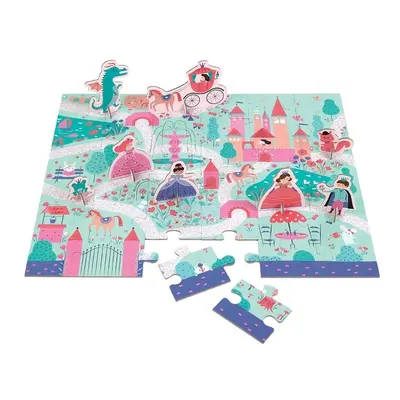 KSIĘŻNICZKA puzzle zestaw z figurkami