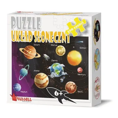 UKŁAD SŁONECZNY puzzle tekturowe 100 el.