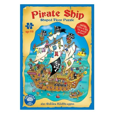 STATEK PIRACKI puzzle podłogowe 100el.