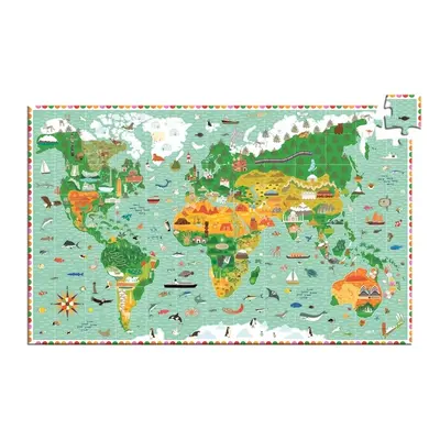 MAPA ŚWIATA puzzle obserwacje