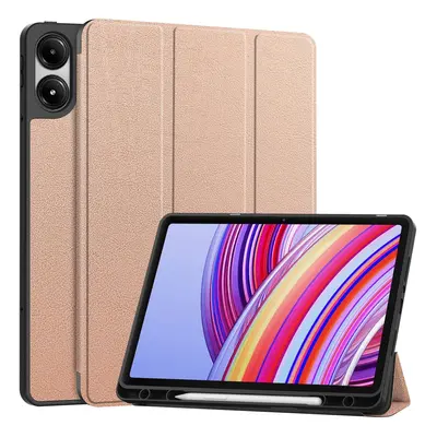 Etui z klapką Bizon Case Tab Lizard do Xiaomi Redmi Pad Pro 12.1, różowozłote