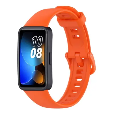 Pasek Bizon Strap Watch Silicone do Huawei Band 9 / Band 8, pomarańczowy