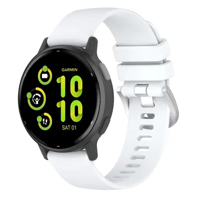 Pasek Bizon Strap Watch Silicone Pro do Garmin Vivoactive 5, biały