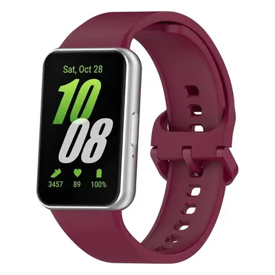 Pasek Bizon Strap Watch Silicone do Galaxy Fit 3, burgundowy