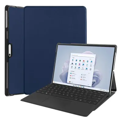 Etui Bizon Case Tab Croc do Microsoft Surface Pro 11 / 10 / 9, granatowe