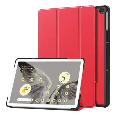 Etui Bizon Case Tab Croc do Google Pixel Tablet, czerwone