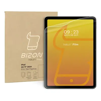 Folia imitująca papier Bizon Film Tab Papirus do iPad Air 11" 6 gen. 2024, 2 sztuki