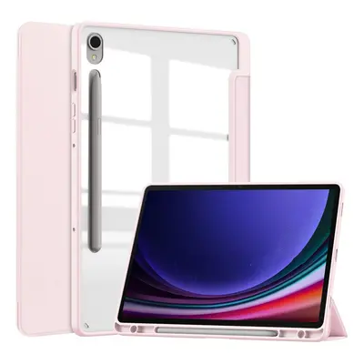 Etui Bizon Case Tab Clear Matt do Samsung Galaxy Tab S9, jasnoróżowe