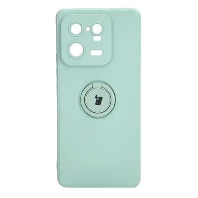 Etui Bizon Case Silicone Ring Sq do Xiaomi 13 Pro, turkusowe