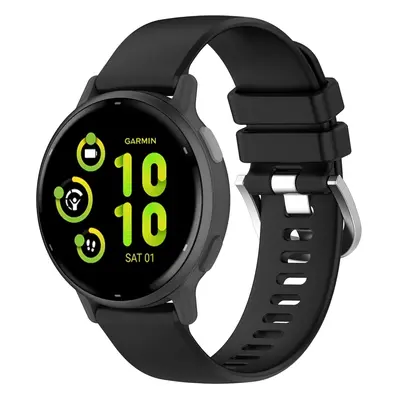 Pasek Bizon Strap Watch Silicone Pro do Garmin Vivoactive 5, czarny