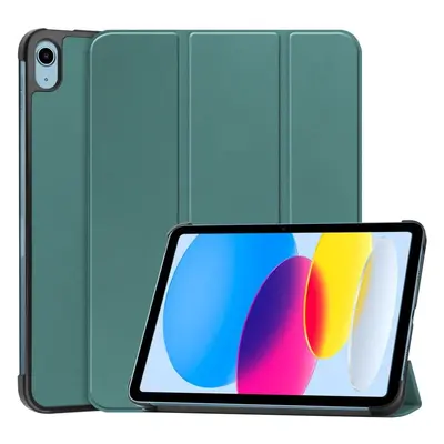 Etui Bizon Case Tab Croc do Apple iPad 10 10.9 2022, ciemnozielone