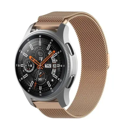 Pasek Bizon Strap Watch Chain 22 mm do Huawei Watch GT 4 46 mm, różowozłoty