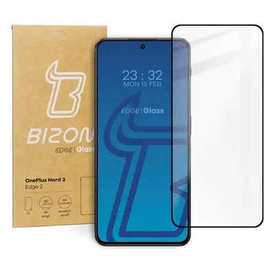 Szkło hartowane Bizon Glass Edge 2 do OnePlus Nord 3, czarne