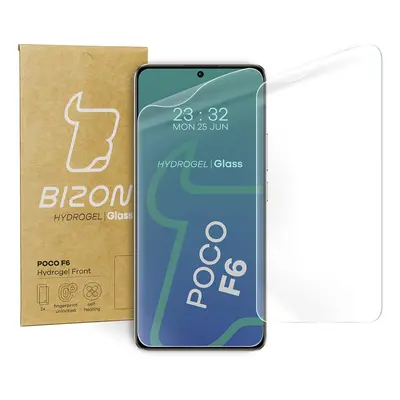 Folia hydrożelowa na ekran Bizon Glass Hydrogel Front do Xiaomi Poco F6, 2 sztuki