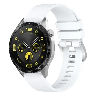 Pasek Bizon Strap Watch Silicone Pro do Huawei Watch GT 4 46 mm, biały