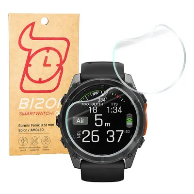 Folia hydrożelowa na ekran Bizon Glass Watch Hydrogel do Garmin Fenix 8 Solar 51 mm / AMOLED 47 