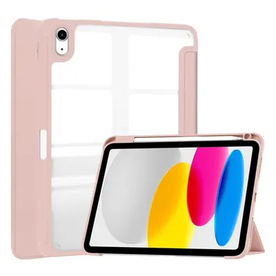 Etui Bizon Case Tab Clear Matt do Apple iPad 10 10.9 2022, różowozłote