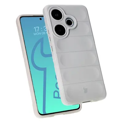 Pancerne etui Bizon Case Tur do Xiaomi Poco F6, jasnoszare