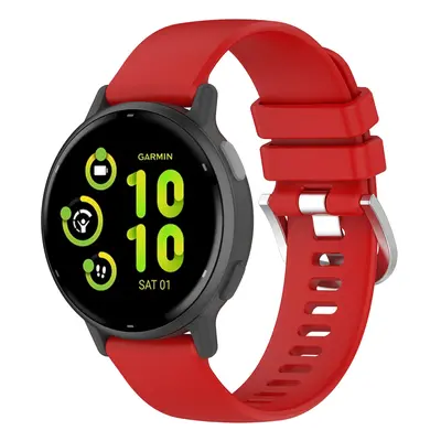 Pasek Bizon Strap Watch Silicone Pro do Garmin Vivoactive 5, czerwony