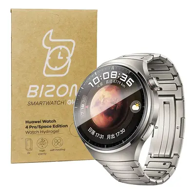 Folia hydrożelowa na ekran Bizon Glass Hydrogel do Huawei Watch 4 Pro / 4 Pro Space Edition, 2 s