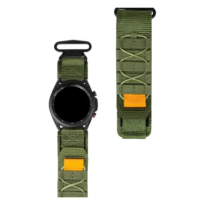 Sportowy pasek do zegarka Bizon Strap Watch Adventure do Galaxy Watch 22mm, khaki