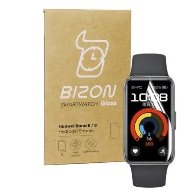 Folia hydrożelowa na ekran Bizon Glass Watch Hydrogel do Huawei Band 9 / Band 8, 2 sztuki