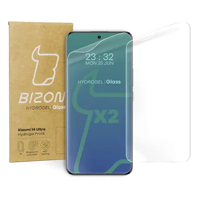 Folia hydrożelowa na ekran Bizon Glass Hydrogel Front do Xiaomi 14 Ultra, 2 sztuki