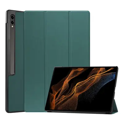 Etui Bizon Case Tab Croc do Samsung Galaxy Tab S9 Ultra, ciemnozielone