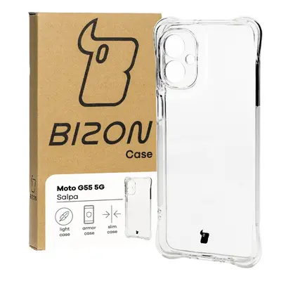 Elastyczne etui Bizon Case Salpa do Motorola Moto G55 5G, przezroczyste