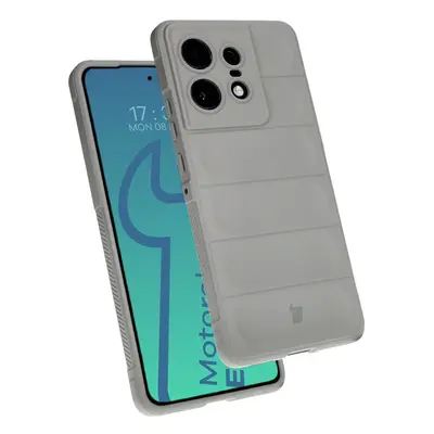 Pancerne etui Bizon Case Tur do Motorola Edge 50 Pro, jasnoszare