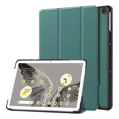 Etui Bizon Case Tab Croc do Google Pixel Tablet, ciemnozielone