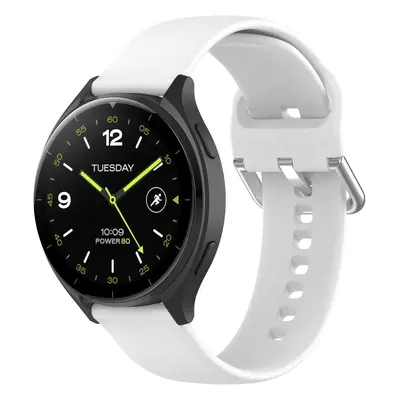 Pasek Bizon Strap Watch Silicone Pro do Xiaomi Watch 2, biały