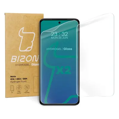 Folia hydrożelowa na ekran Bizon Glass Hydrogel Front do Motorola Moto G14 / G54 / G55 / G84, 2 