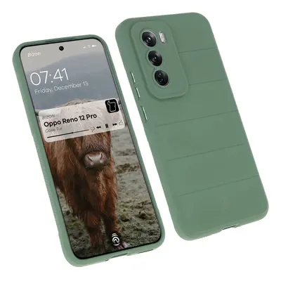 Pancerne etui Bizon Case Tur do Oppo Reno 12 Pro, ciemnozielone