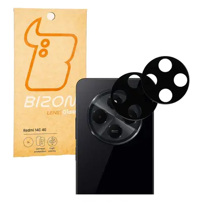 Szkło na aparat Bizon Glass Lens do Xiaomi Redmi 14C 4G / POCO C75, 2 sztuki