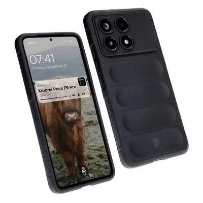 Pancerne etui Bizon Case Tur do Xiaomi Poco F6 Pro, czarne