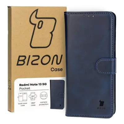 Etui z klapką Bizon Case Pocket do Xiaomi Redmi Note 13 5G, granatowe